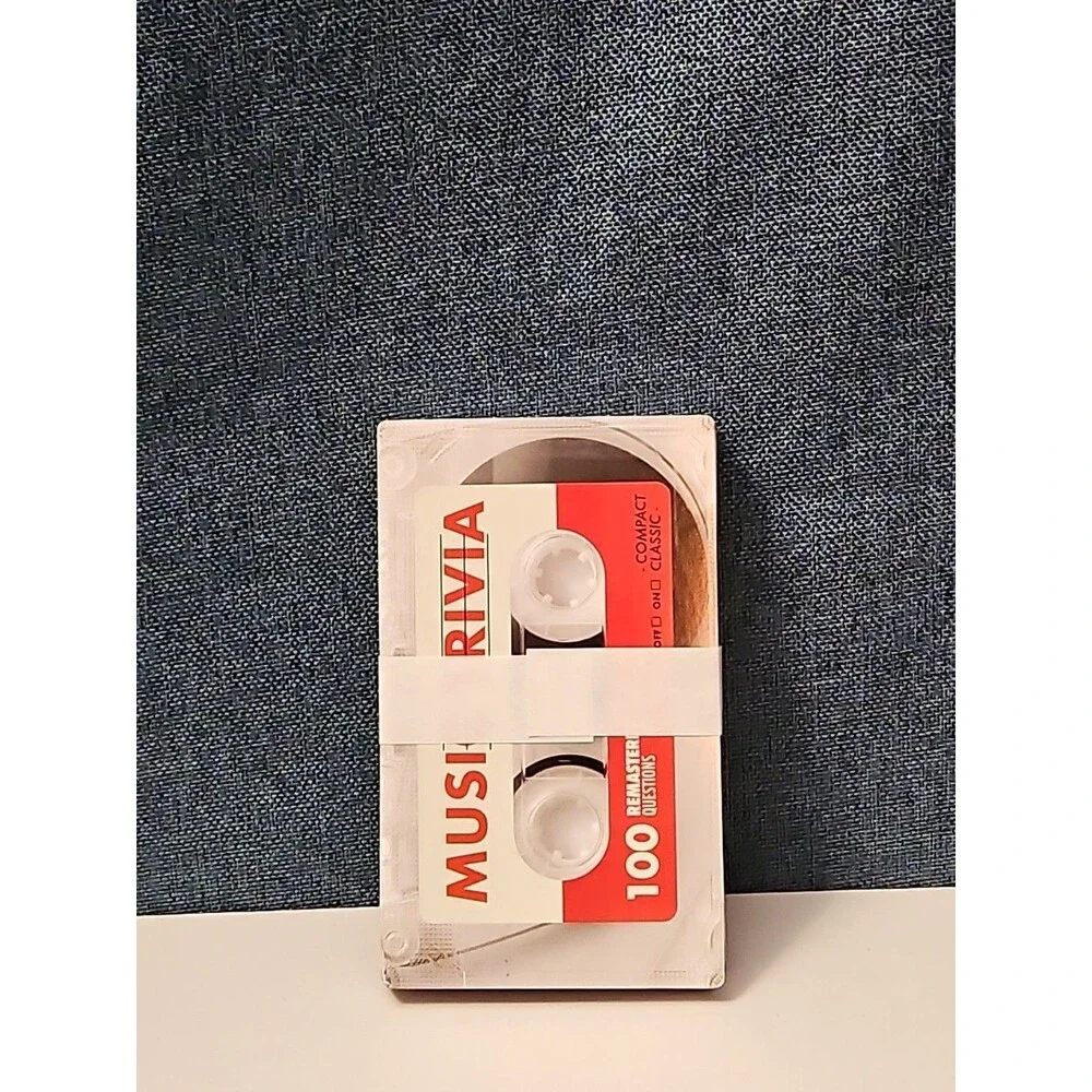 Professor Puzzle Music Trivia Game | Retro Cassette Tape Design | 100 Questions